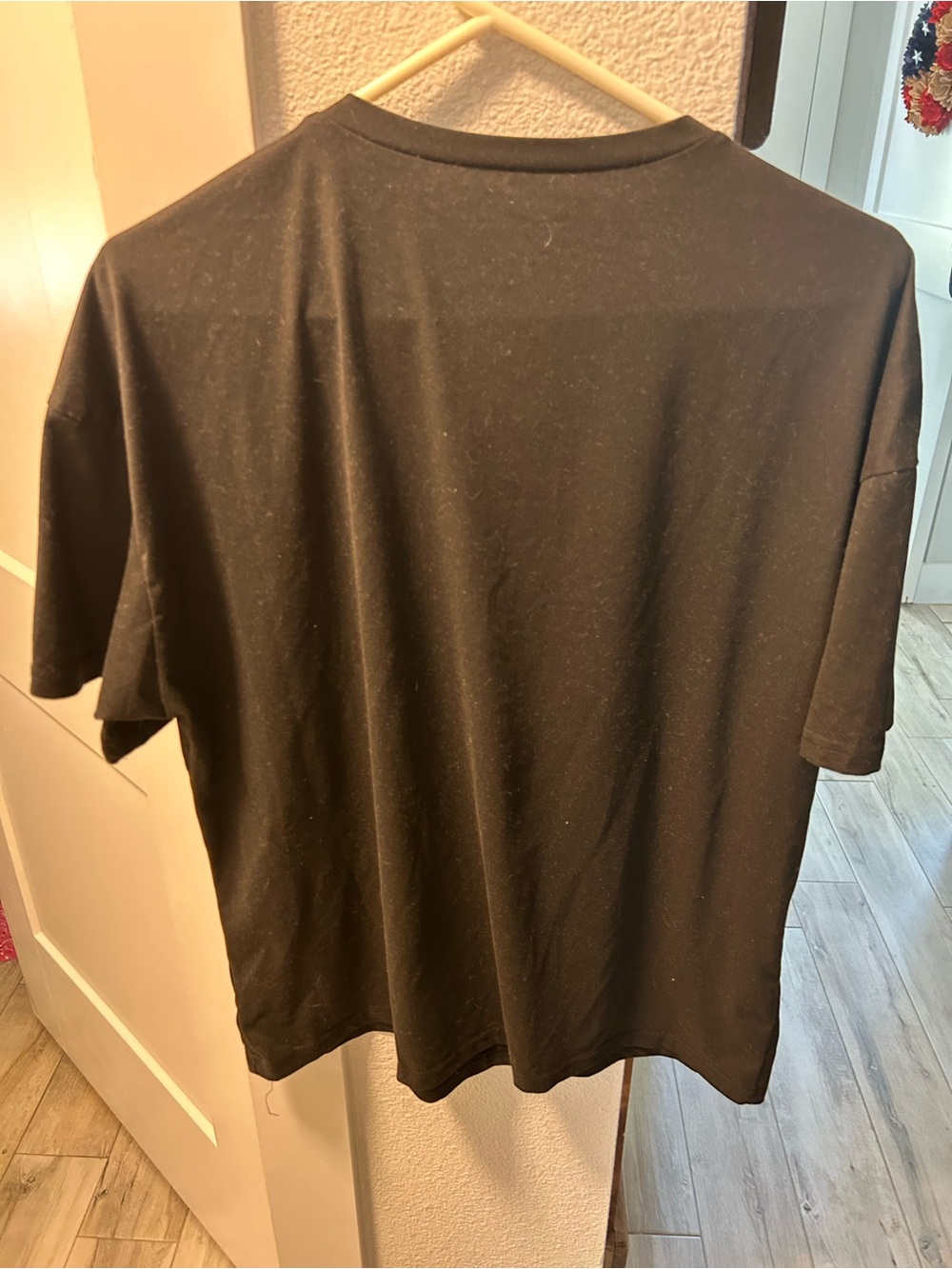 PINK Victoria's Secret Black Tee with Multicolor Block Letters - Picture 2 of 2